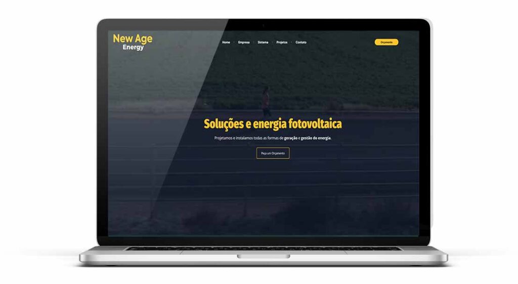 Criação de site energia solar